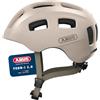 ABUS Casco da bicicletta Youn-I 2.0 - con luce per bambini, adolescenti e giovani adulti - per ragazze e ragazzi - beige, taglia S