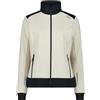 CMP - Giacca da donna con cappuccio fisso in softshell accoppiato, Vaniglia, 42