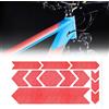 4R Quattroerre.it Adesivo Protezione Telaio Bicicletta MTB Rhino, 35 x 17.5 cm, Rosso Fluo, Taglia unica