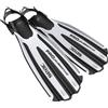 SEAC Propulsion, Pinne da Subacquea con Cinghiolo Regolabile, Made in Italy, Bianco, L/XL
