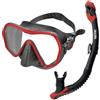 SEAC Set Ajna Dry, Set Maschera Frameless e Snorkel di Alta qualità per Immersioni Subacquee