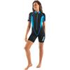 SEAC Ciao, Muta Corta, Neoprene 2.5 mm per Snorkeling, Subacquea e altre Attività in Acqua Donna, Multicolore, XS
