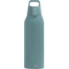 Sigg Shield One Borraccia sport (0.75 L / 1 L), Bottiglia acqua priva di sostanze inquinanti e a prova di perdita, Borraccia acciaio inossidabile con ONE Top, Nero, 0.75 L