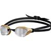ARENA Cobra Core Swipe Mirror Occhialini Nuoto da Gara Unisex Adulto, Occhialini Piscina con Lenti a Specchio Curve, Anti-Appannamento, Protezione UV, 5 Ponti Nasali Intercambiabili