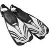 SEAC Vela OH, Pinne Corte da Snorkeling e Nuoto in Piscina con Cinghiolo Regolabile Unisex Adulto, Bianco, M/L