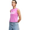 PUMA Tank Top Aderente con Logo Ess N. 1 da Donna