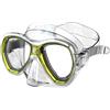 SEAC Elba, Maschera Snorkeling e Immersione Subacquea Unisex Adulto, Trasparente/Giallo, Standard