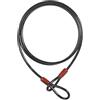 ABUS Cobra 10 loop cable - cavo in acciaio rivestito in plastica - sicurezza per accessori di biciclette e moto - lunghezza 1,4 metri, spessore 10 mm, nero