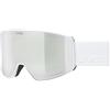 Uvex scenic FM, maschera da sci Unisex adulto, white matt/mirror silver, one size