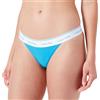 Calvin Klein Slip Bikini Donna Brazilian Sportivo, Blu (Malibu Blue), L