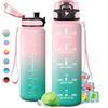 KollyKolla Borraccia 500ml/1L/1.5L,Palestra a Prova di Perdite,Motivazionale con Filtro, Bottiglia d'acqua Sportiva con Indicatore del Tempo, Borraccia per Bambino, Bambina, Sport, Scuola