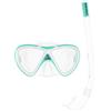 CRESSI Mini Peg & Mini Island Aqua Green/White - Snorkeling Kids Combo Set 2/5 Anni, Maschera Mini Peg + Snorkel Mini Island Verde Acqua/Bianco, Taglia Unica