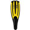 SEAC Fuga, Pinne da Subacquea per Immersioni e Apnea a Scarpetta Chiusa, Made in Italy Unisex Adulto, Giallo, 38/39 EU