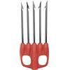 SEAC Killer Special, Fiocina a 5 Punte in Acciaio Brunito Temperato Unisex Adulto, Rosso, Standard