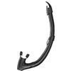 SEAC Fast WV, Snorkel con Top Anti-Splash e Valvola di Scarico Unisex Adulto, Nero/Nero, Standard
