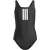 adidas Bambina 3-STRIPES SWIMSUIT KIDS, Black / White, 3-4 Years
