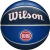 Wilson Pallone da Basket NBA TEAM TRIBUTE BSKT, Utilizzo Outdoor, Gomma, Misura 7, Blu/Blu Scuro (Detroit Pistons)