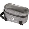 M-Wave Waterproofed Top Tube Bag Suburban Top, Material Nylon Tpu, Color Grey Melange W/Reflective Print