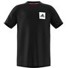 Adidas JB TR Aero Tee T-Shirt, Bambino, Black/Hi-RES Red S18/White, 5-6Y