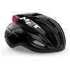 MET Casco da ciclismo unisex per adulti Rivale MIPS, nero rosso, S / 52-56 cm
