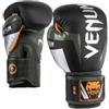 Venum Elite Gants de Boxe, Guantoni Unisex-Adulto, Nero/Argento/Cachi, 10 Once