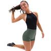 Capezio - Pantaloncini da Donna Senza Cuciture a Costine Active, Donna, 11379W, Safari Verde., M/L