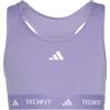 adidas Bambine e Ragazze Techfit Primelift React Bra, Magic Lilac/White, 13-14 Years