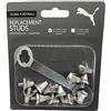 Puma - Tacchetti di ricambio per scarpe da calcio, 8 x 13 mm / 4 x 15 mm, con chiave, Uomo, Argento metallizzato., Taglia unica