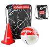 Hudora Set da calcio, allenamento di calcio per bambini e ragazzi, allenamento di calci e palleggi, pallone, coni, diverse varianti, calciatore
