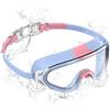 Seaflar Occhialini Nuoto Bambini 6-14 Anni, Antiappannamento & UV | 180° Ampià Visuale, Regolazione Rapida, Sigillo in Silicone Vestibilità 7D, Occhialini Piscina Bambino Unisex