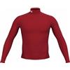 Under Armour Uomo ColdGear Armour Comp Mock, Maglia Manica Lunga in Tessuto a Doppio Strato con Interno Ultra Caldo, Maglia Termica per Corsa, Ciclismo e attività all'aperto in Inverno,Red/White,MD