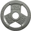 Fitvids Sporzon! Piastra olimpionica in ghisa da 5,1 cm, per allenamento di forza, sollevamento pesi e crossfit, singolo, grigio, 4,5 kg