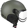 CGM Casco Bici, sci, E-bike, 801A EBI MONO, Verde opaco, M (57-58cm)