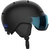 Salomon Orka Visor, Casco Sci Snowboard Bambini con Visiera: Comodità Integrata, Facile da Regolare, e Leggero, Nero, KM 5356