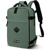 PRO-DG Khaki-Zaino Mercury 2.0 da Viaggio Aereo 40x20x25cm Bagaglio a Mano, Verde Militare, Capacità 20 L