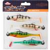 Berkley Pulse Realistic Perch Prerigged Softbait Shad con testa di jig - Forma ultra realistica e azione per la pesca predatori - luccio, lucioperca, pesce persico