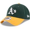 New Era Oakland Athletics MLB Core Classic Verde Giallo 9Twenty Berretto Regolabile