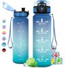 KollyKolla Borraccia Bambini, 500ml, Borraccia Motivazionale con Indicazione del Tempo, Borracce bambini a Prova di Perdite, 1 Clic Aperto, senza BPA, Borraccia Bambina per Bici, Scuola, Campeggio