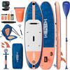 JUMMICO Tavola gonfiabile Stand Up Paddling Board SUP Board stabile e rapido gonfiaggio completo con zaino,Blu Rosa