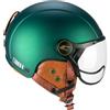 CGM Casco Bici, sci, E-bike, 801V EBI VINTAGE Verde satinato, M (57-58cm)