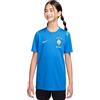 NIKE Brasil Academy PRO Nike Dri-Fit IB5523-435 - Maglia da Calcio a Maniche Corte, per Bambini più Grandi, Blu (lt Photo Blue/Light Menta/Midwest Gold, IB5523-435, XS)
