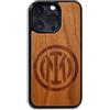 Iconic Puzzles Inter Iconic Puzzles, Cover Ufficiale In legno 100% sostenibile, Custodia Compatibile con iPhone 13 PRO, resistente, idea regalo