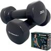 Schildkröt Fitness Set di Manubri in Vinile, 2 x 2,0 kg, Antracite, 960206