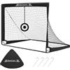 BAGAIL Football Goal, Pop up rete da calcio con obiettivo obiettivo, picchetti di terra e borsa portatile da trasporto, facile da montare, ideale per l'allenamento del giardino e partite ricreative