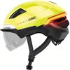 ABUS Casco da bicicletta HYP-E ACE - con luce anteriore, fanale posteriore e luce lampeggiante - con visiera e paraorecchie - adatto anche per e-bike e S-Pedelec - per uomo e donna