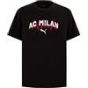A.C. Milan - ACM Leisurewear, SS26 Puma, T-Shirt, Unisex, da Bambino, 10 Anni, Prodotto Ufficiale