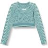 hummel Hmlmt Saga Seamless Crop T-Shirt LS Maglietta Donna