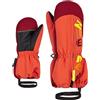 Ziener Baby LANGELO - Guanti da sci per sport invernali, impermeabili, traspiranti, colore: arancione bruciato, 86 cm