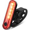 EBUYFIRE Luce Posteriore Bici da Corsa con 4 Modalità LED, Installazione Senza Attrezzi - USB Ricaricabile, IPX4 Impermeabile - Per Bici Stradali, MTB e Urbana