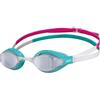 ARENA Cobra Core Swipe Mirror Occhialini Nuoto da Gara Unisex Adulto, Occhialini Piscina con Lenti a Specchio Curve, Anti-Appannamento, Protezione UV, 5 Ponti Nasali Intercambiabili